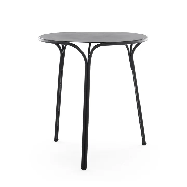 Hiray Garden table, Ø 60 cm, black from Kartell