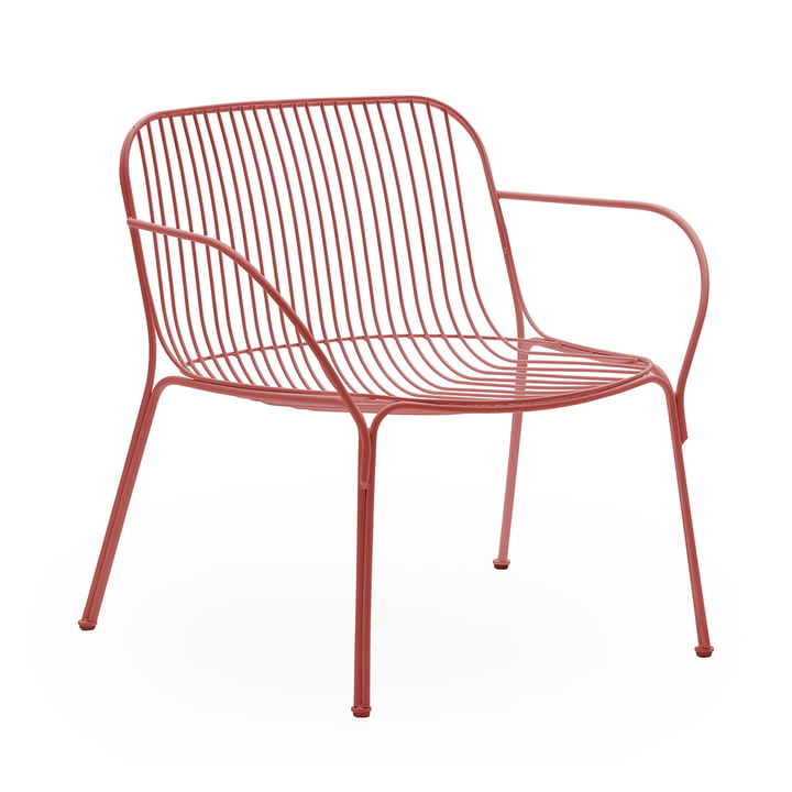 Hiray Lounge Chair, rust red from Kartell