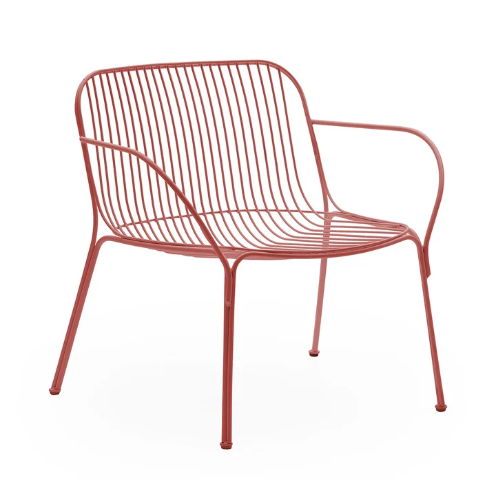 Hiray Lounge Chair, rust red from Kartell