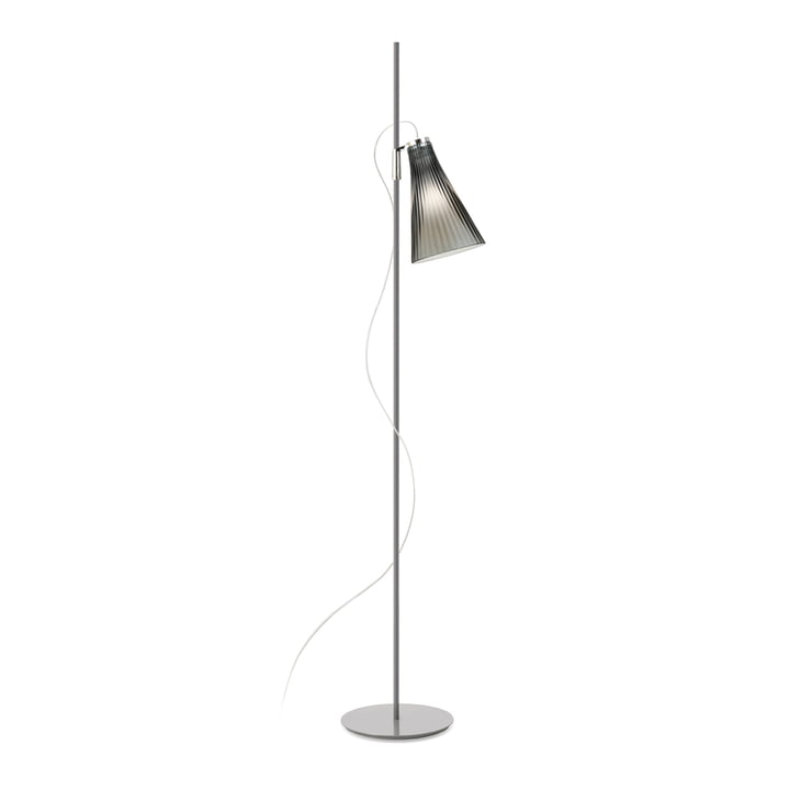 K-Lux Floor lamp, diffuser smoke gray, frame gray of Kartell