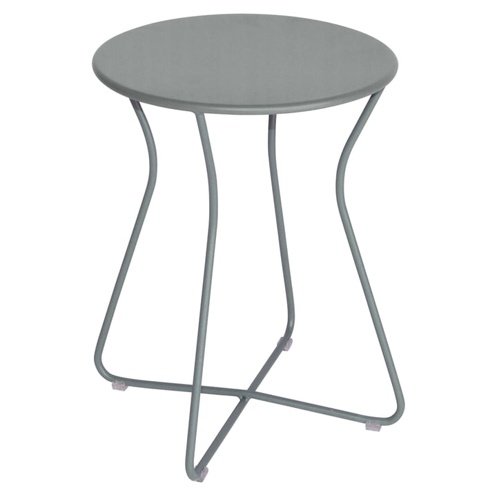 Cocotte Stool from Fermob in the finish lapilli gray
