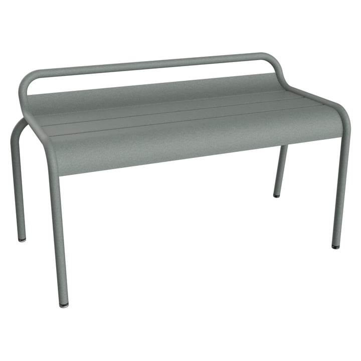 Luxembourg Garden bench without backrest from Fermob in color lapilli gray
