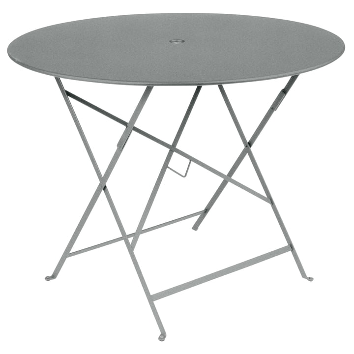 Fermob - Bistro Folding table, round, Ø 96 cm, lapilli gray