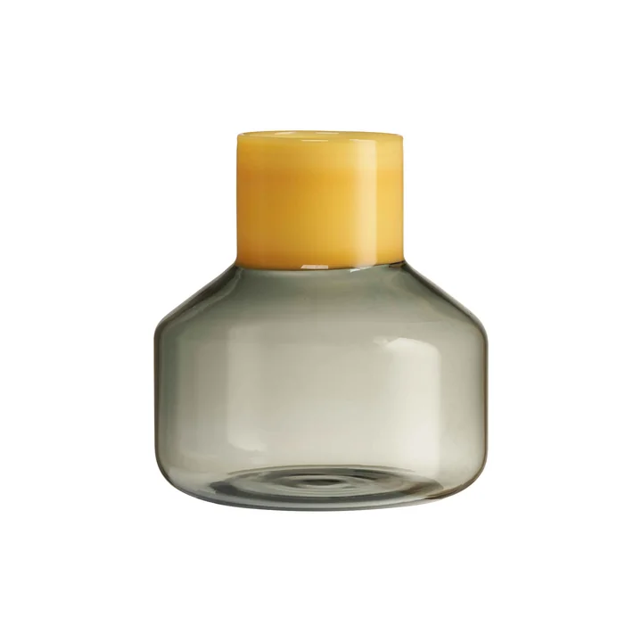 Generous vase medium from Design Letters in the version milky yellow / smoke