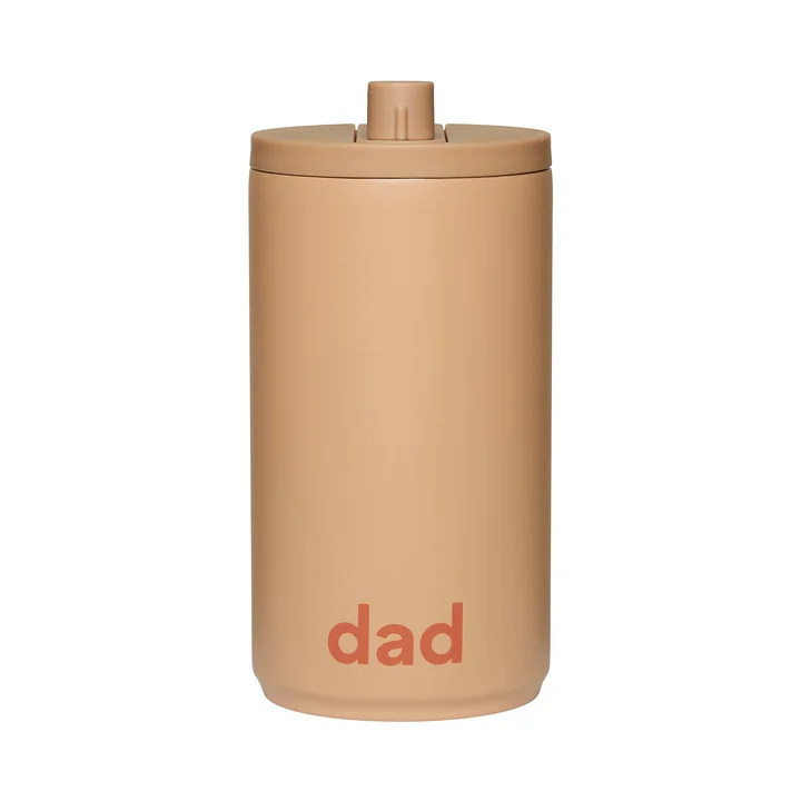 Travel Mug from Design Letters in the version Mom and Dad / beige