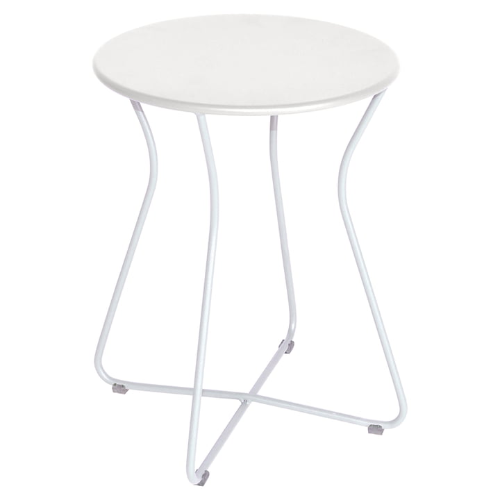 Cocotte Stool from Fermob in the version cotton white