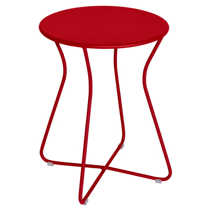 Cocotte Stool from Fermob in the finish poppy red