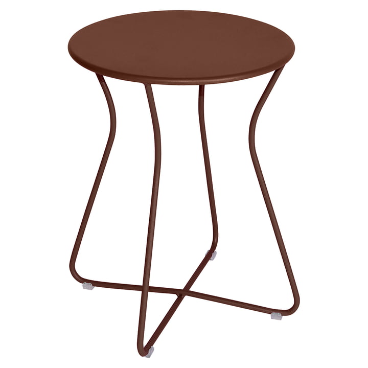 Cocotte Stool from Fermob in the finish ocher red