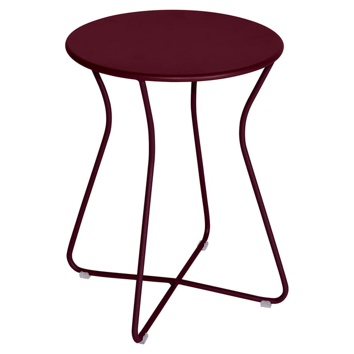 Cocotte Stool from Fermob in the finish black cherry