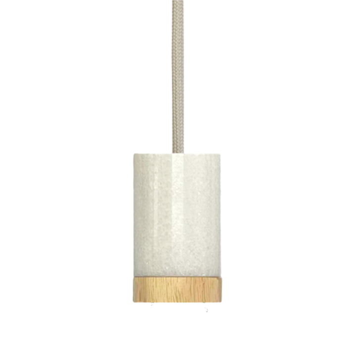 NUD Collection - Pendant lamp Marble white, Whipped Cream
