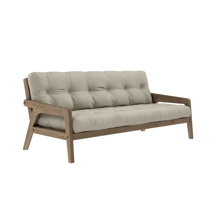 Grab Sofa from Karup Design in the version pine carob brown / linen (914)