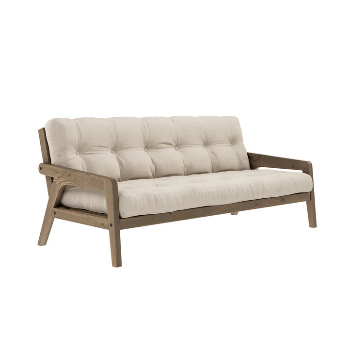Grab Sofa from Karup Design in the version pine carob brown / beige (747)