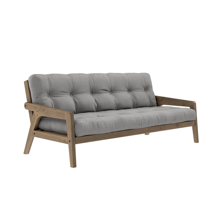Grab Sofa from Karup Design in the version pine carob brown / gray (746)
