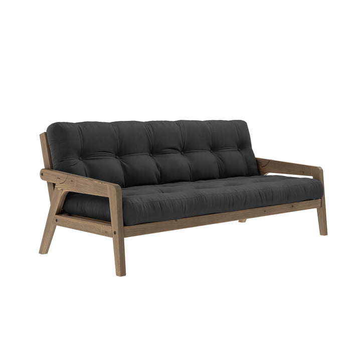 Grab Sofa from Karup Design in the version pine carob brown / dark gray (734)
