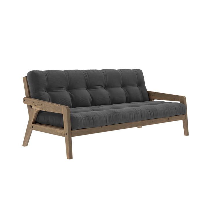 Grab Sofa from Karup Design in the version pine carob brown / anthracite (511)