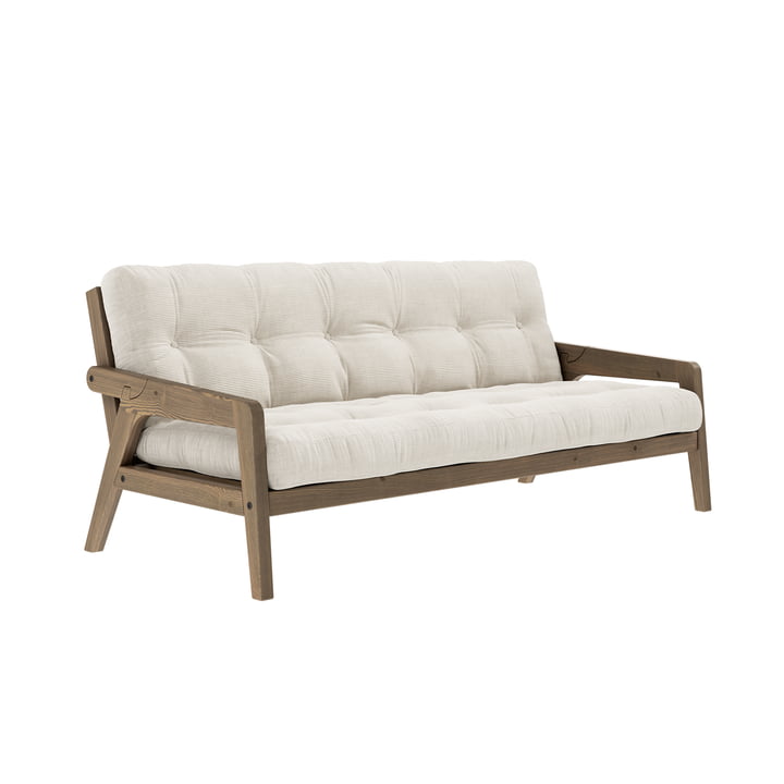 Grab Sofa from Karup Design in the version pine carob brown / ivory (510)