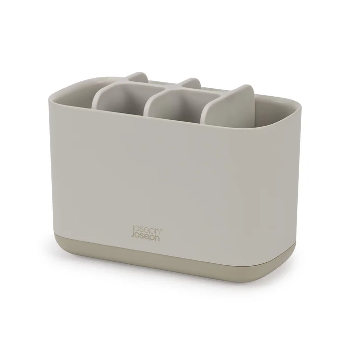 EasyStore Steel toothbrush holder, large / ecru by Joseph Joseph