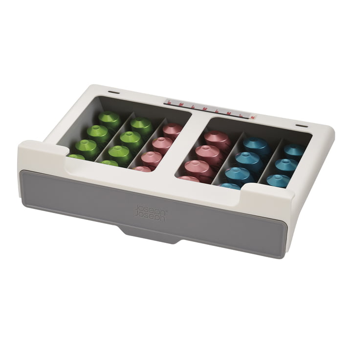 CupboardStore Coffee capsule drawer, gray from Joseph Joseph