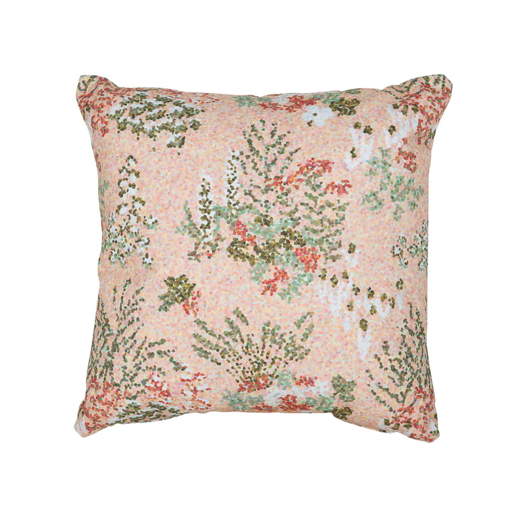 Bouquet Sauvage Outdoor Cushion from Fermob in the finish powder pink