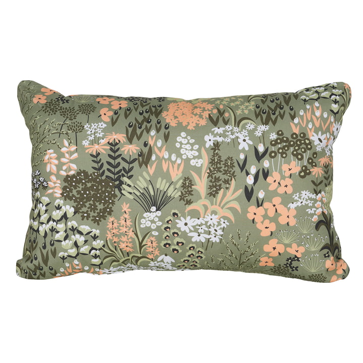 Bouquet Sauvage Outdoor Cushion from Fermob in the finish lime green