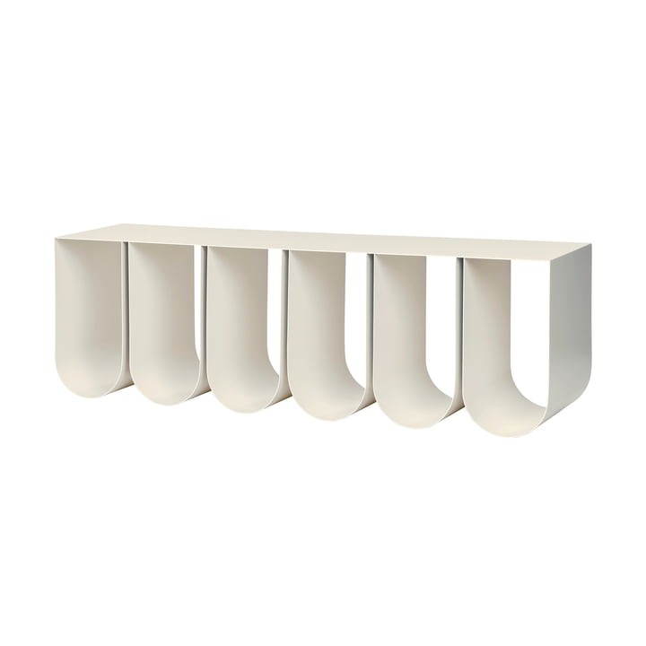 Curved Wall shelf from Kristina Dam Studio in color beige