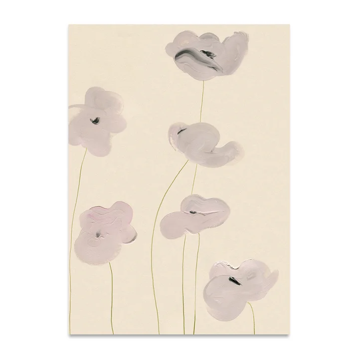 White Vallmo Poster, 50 x 70 cm from Paper Collective