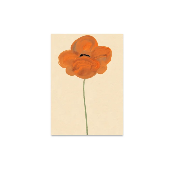 Orange Vallmo Poster, 30 x 40 cm from Paper Collective