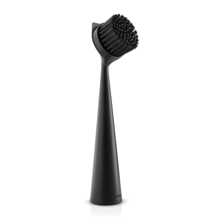 Eva Solo - Nylon dishwashing brush with replaceable brush head, black