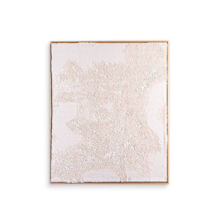 Studio Mykoda - SAHAVA Fur 1, 100 x 120 cm, cream / frame natural pine