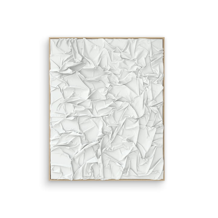 Studio Mykoda - SAHAVA Dune 2, 80 x 100 cm, white / frame natural pine