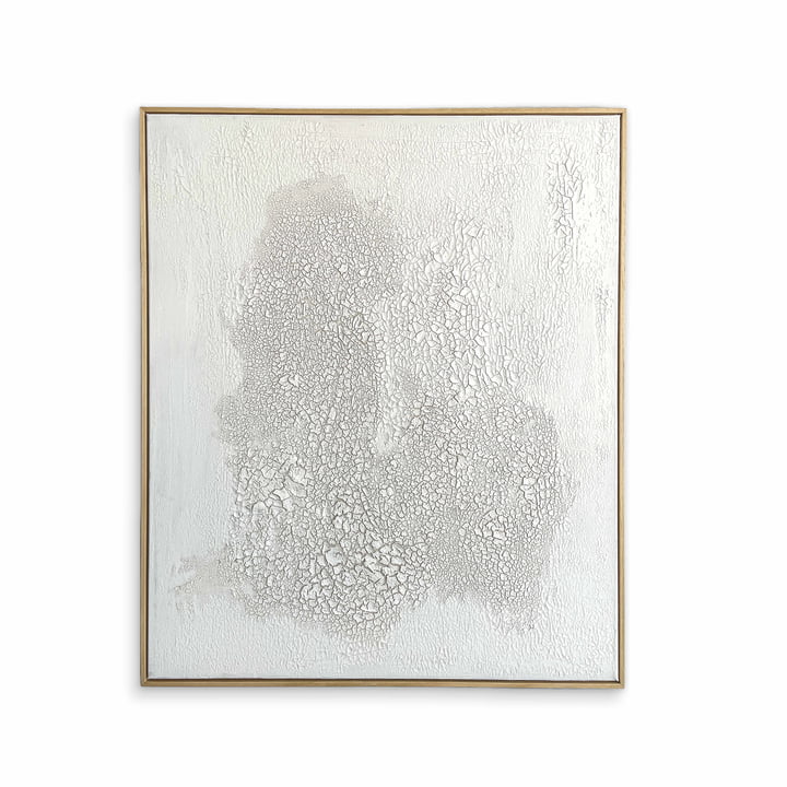 Studio Mykoda - SAHAVA Crashed, 100 x 120 cm, white / frame natural pine