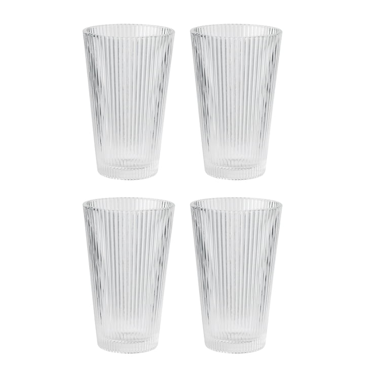 Pilastro Drinking glass from Stelton in set of 4