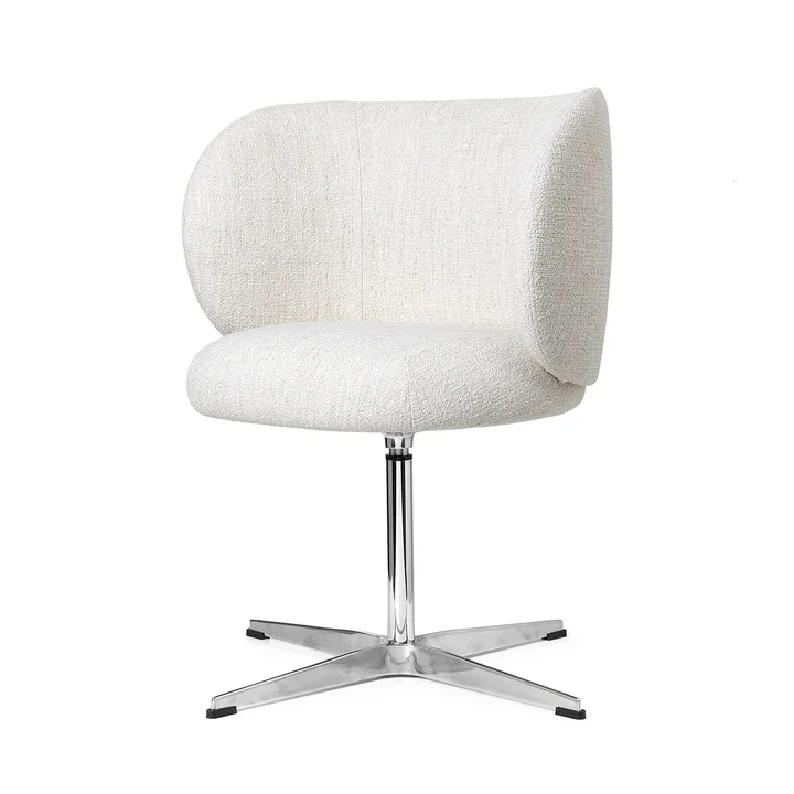 Rico Dining Chair swivel, off-white (bouclé) by Ferm Living