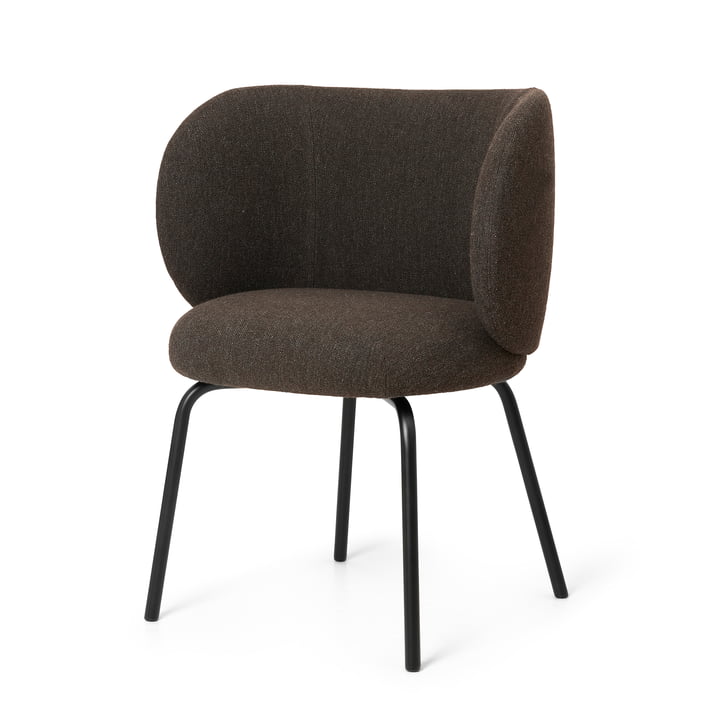 Rico Dining Chair, dark gray (Kvadrat Hallingdal - 376) by ferm Living