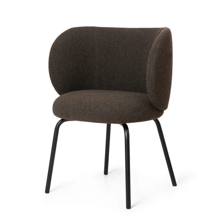 Rico Dining Chair, dark gray (Kvadrat Hallingdal - 376) by Ferm Living