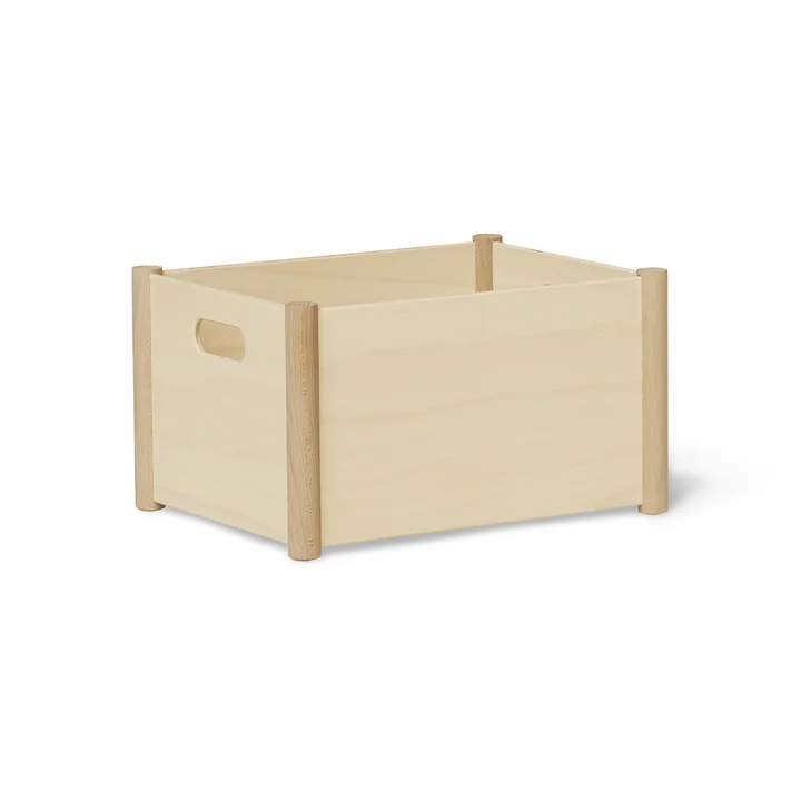 Pillar Storage Box M from Form & Refine in beech finish