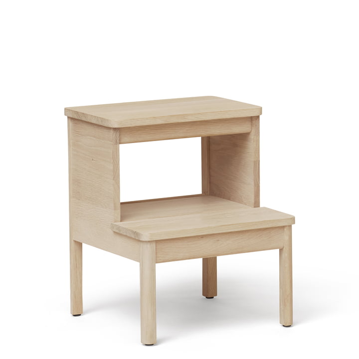 A Line Step stool from Form & Refine in the version white oak pigmented