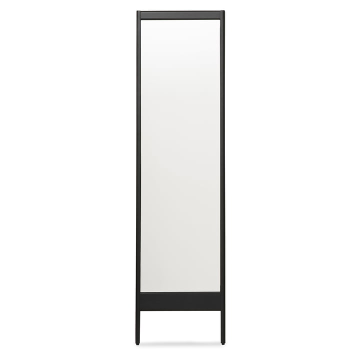 A Line Mirror from Form & Refine in the finish oak black stained