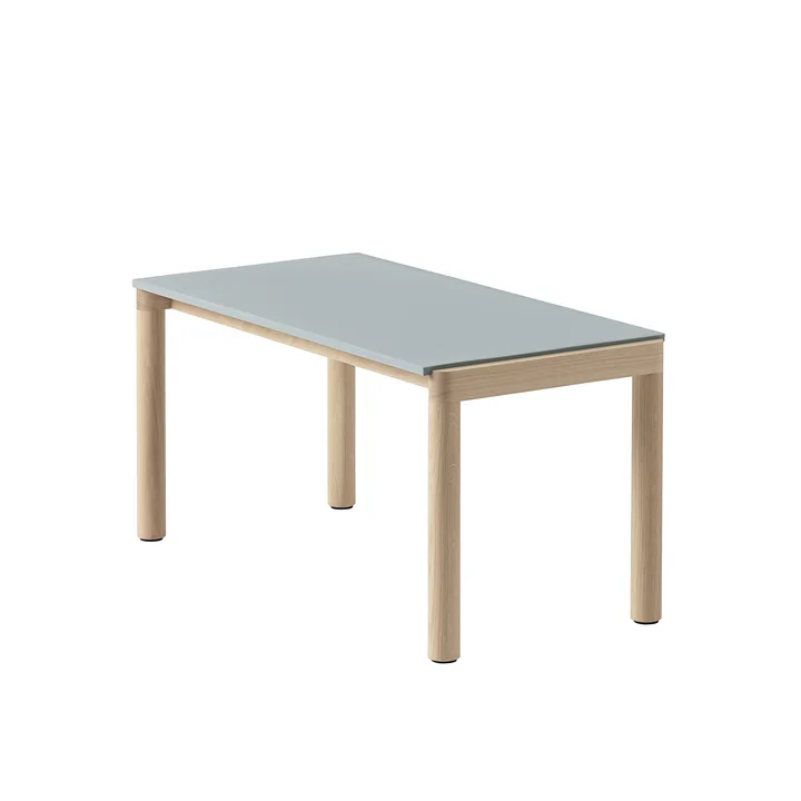 Couple Coffee table from Muuto in the finish Pale Blue/Oak