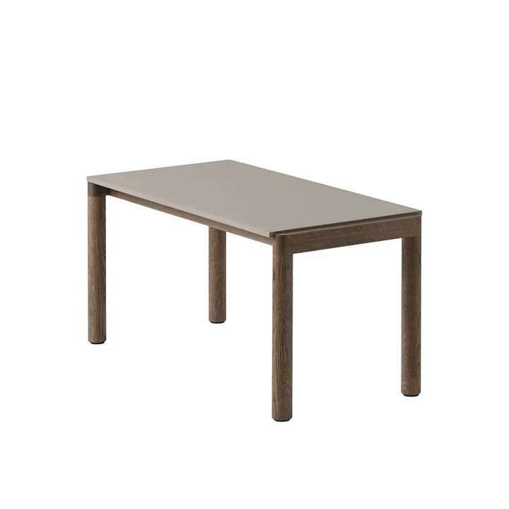 Couple Coffee table from Muuto in the finish Taupe/Dark Oiled Oak