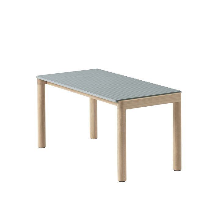Couple Coffee table from Muuto in the finish Pale Blue/Oak