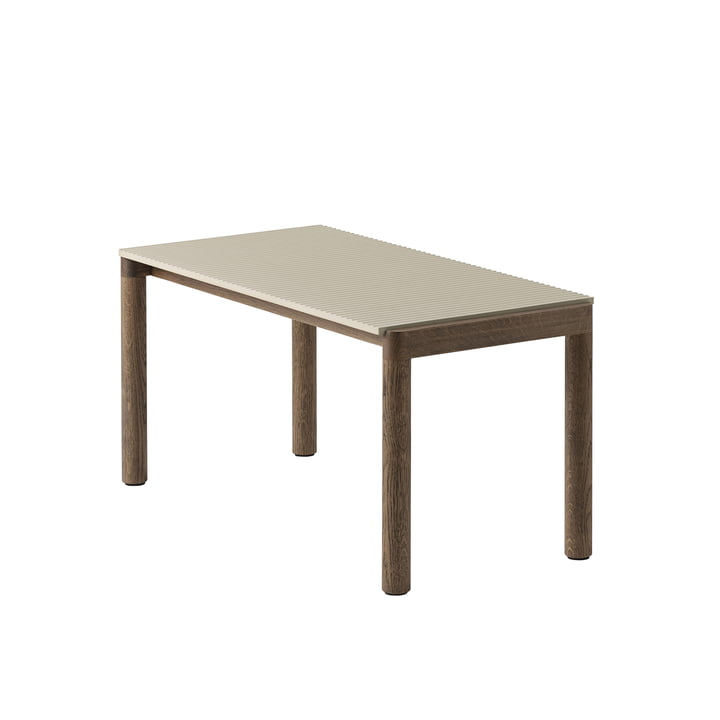 Couple Coffee table from Muuto in the finish Sand/Dark Oiled Oak