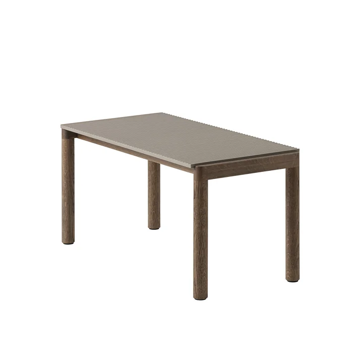 Couple Coffee table from Muuto in the finish Taupe/Dark Oiled Oak