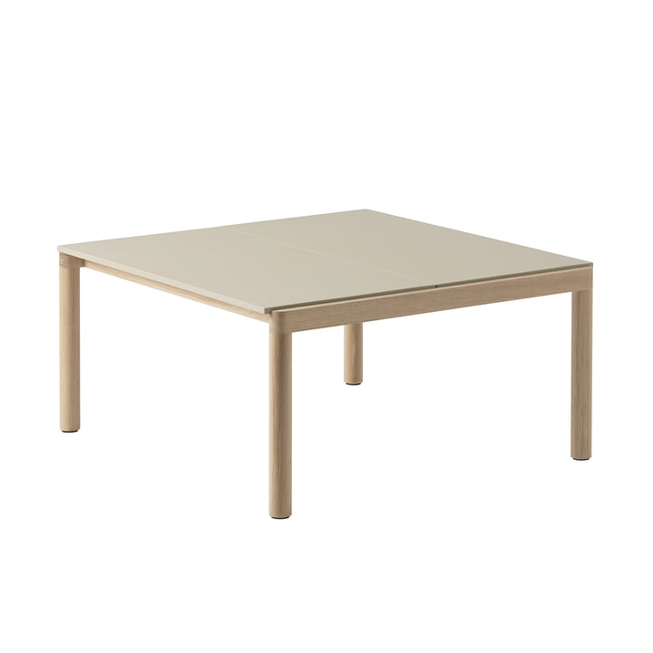 Couple Coffee table from Muuto in the finish Sand/Oak