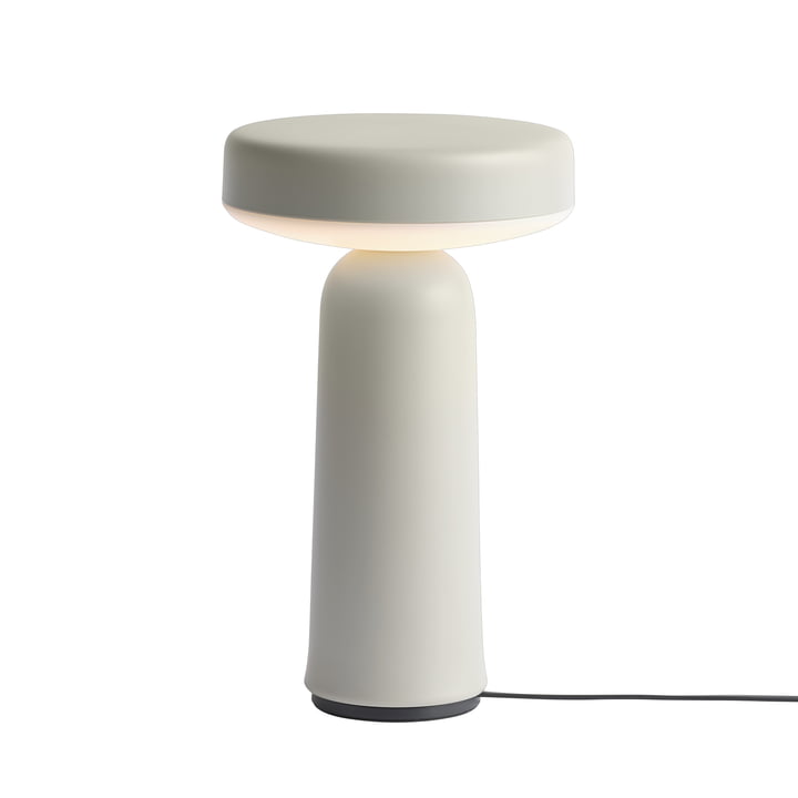 Ease Portable LED Outdoor Battery lamp from Muuto in the color gray