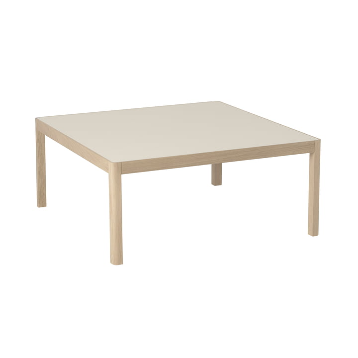 Muuto - Workshop Coffee table L 86cm, gray linoleum, LxWxH 86x86x38cm
