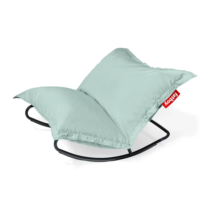 Fatboy - Special offer set: Rock 'n' Roll Lounge Chair, black + Original Outdoor Beanbag, seafoam