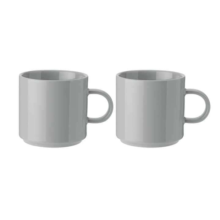 Stelton - Coffee cup (set of 2), light gray