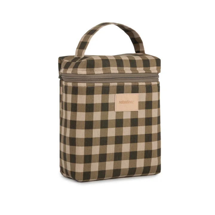 Hyde Park Lunch bag, green checks from Nobodinoz
