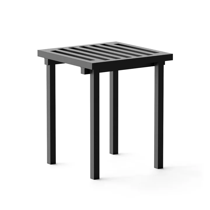 Outdoor stool, black (RAL 9011) from NINE